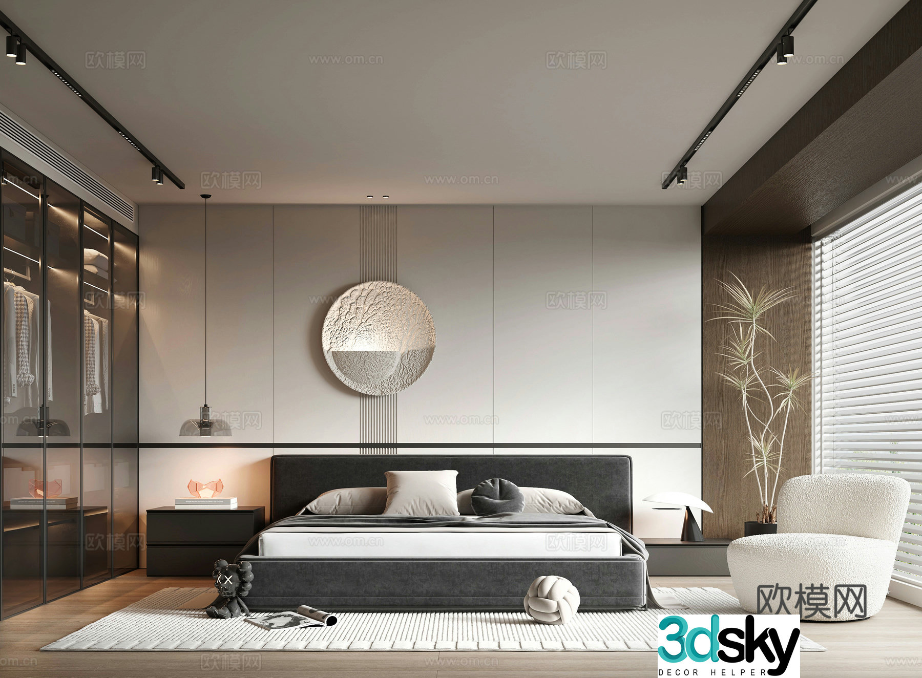 Italian bedroom 3d model