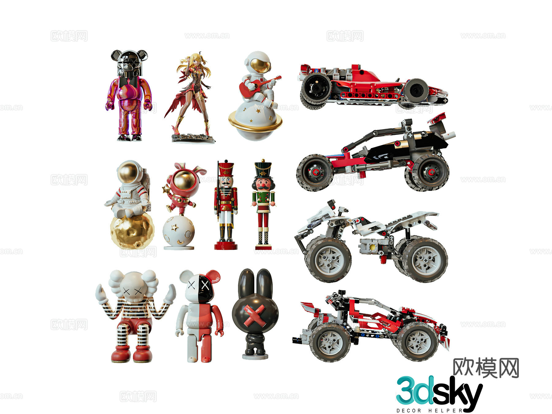 Modern toy figure 3d model