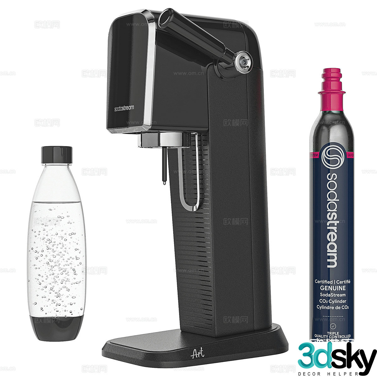 Modern Sodastream Art Carbonated Water Siphon 3D Model