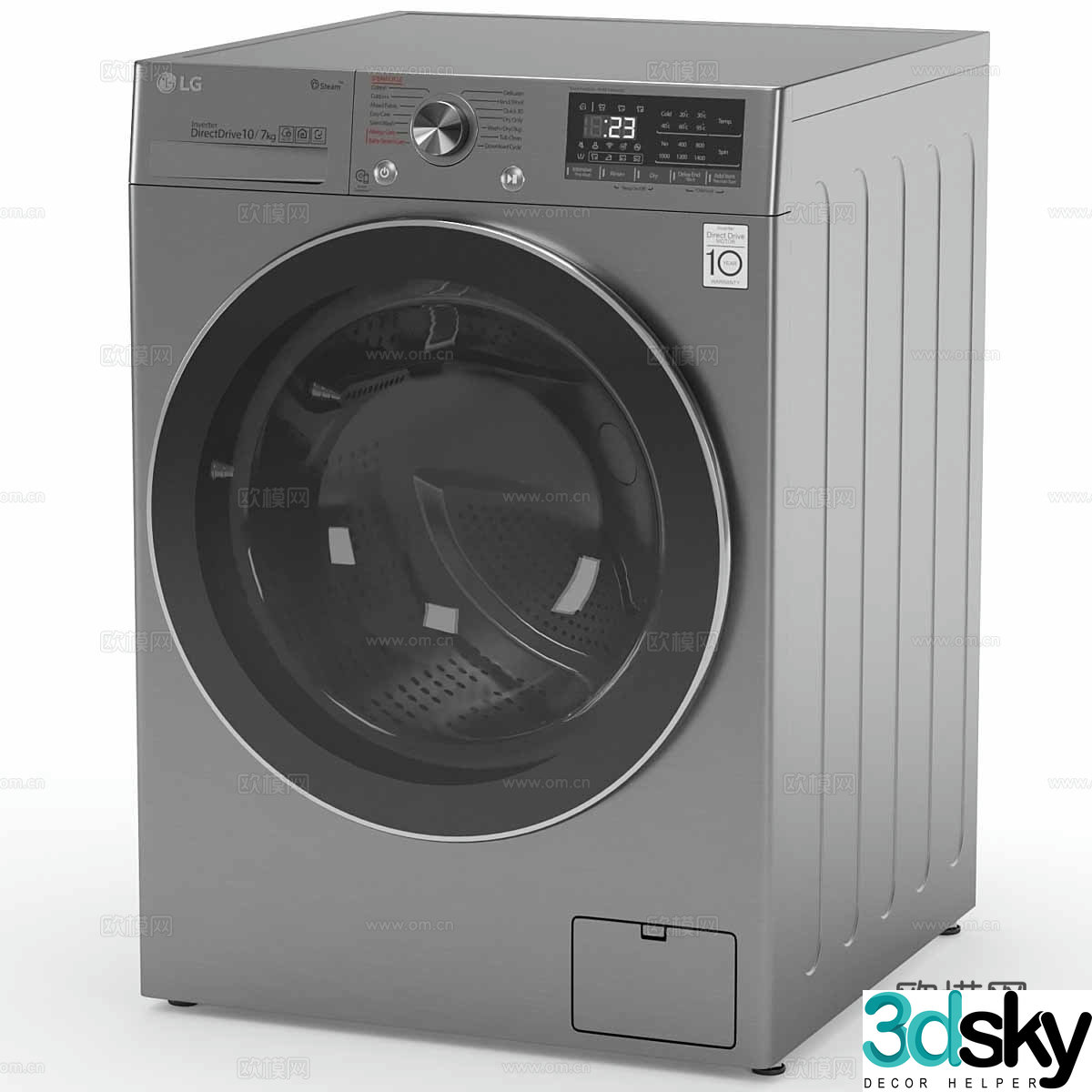 LG washing machine 3d model