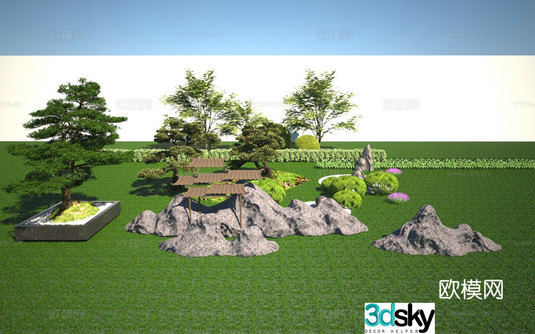 Landscape plant landscaping 3D model