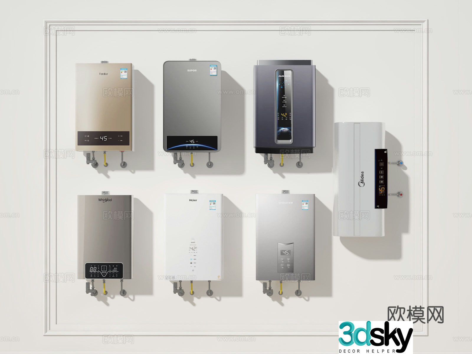 Water heater 3d model