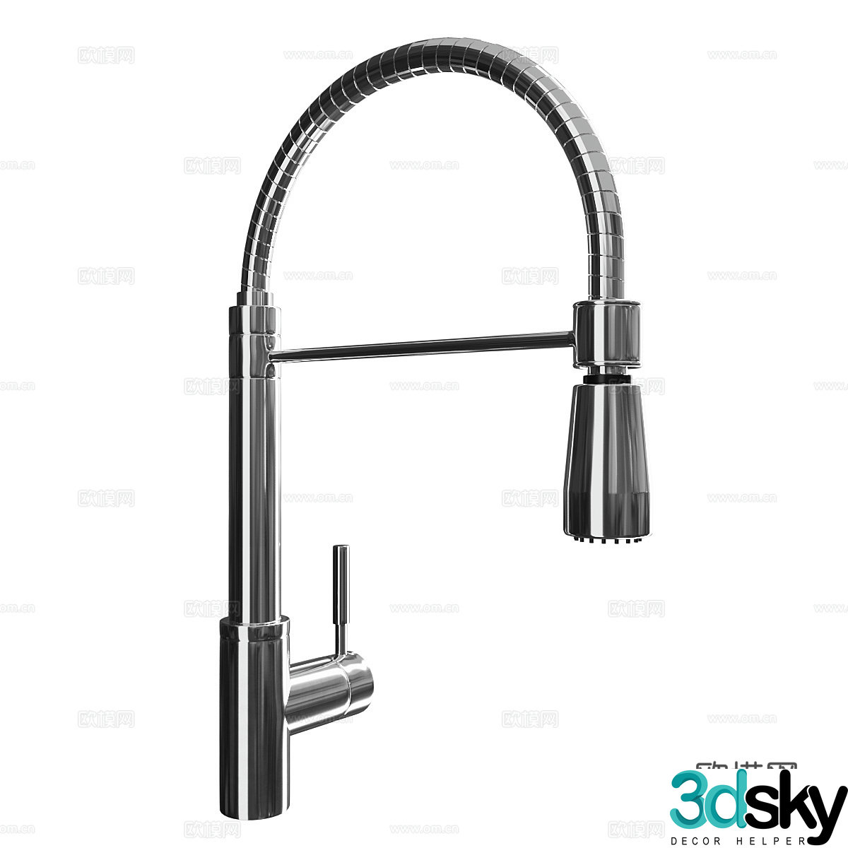 Iron faucet 3d model