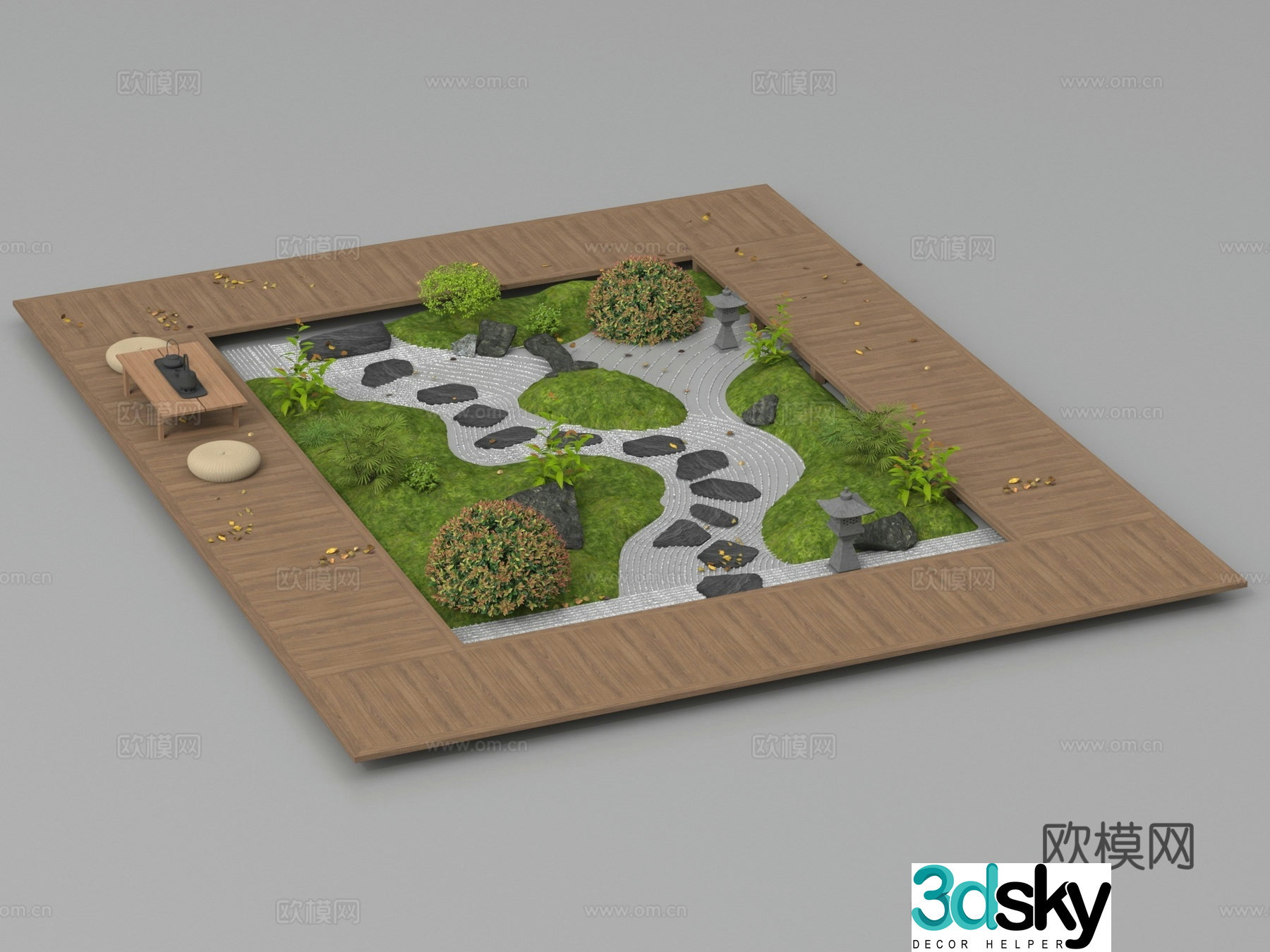 Garden Landscape Landscape Sketch 3D Model
