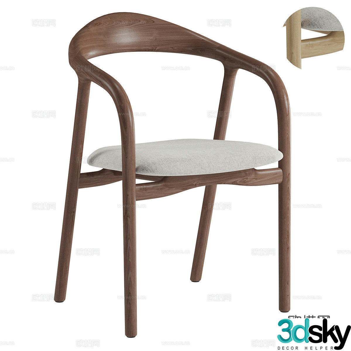 New Chinese chair 3d model