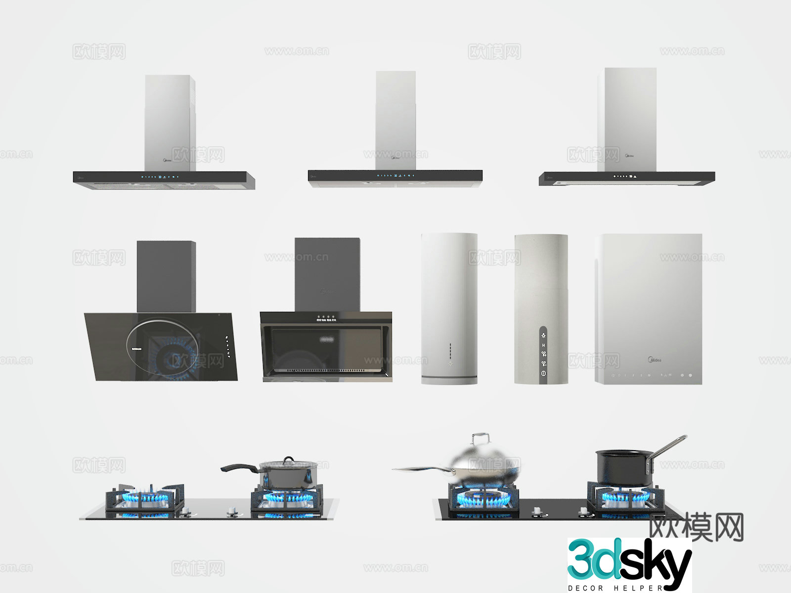 Range hood 3d model