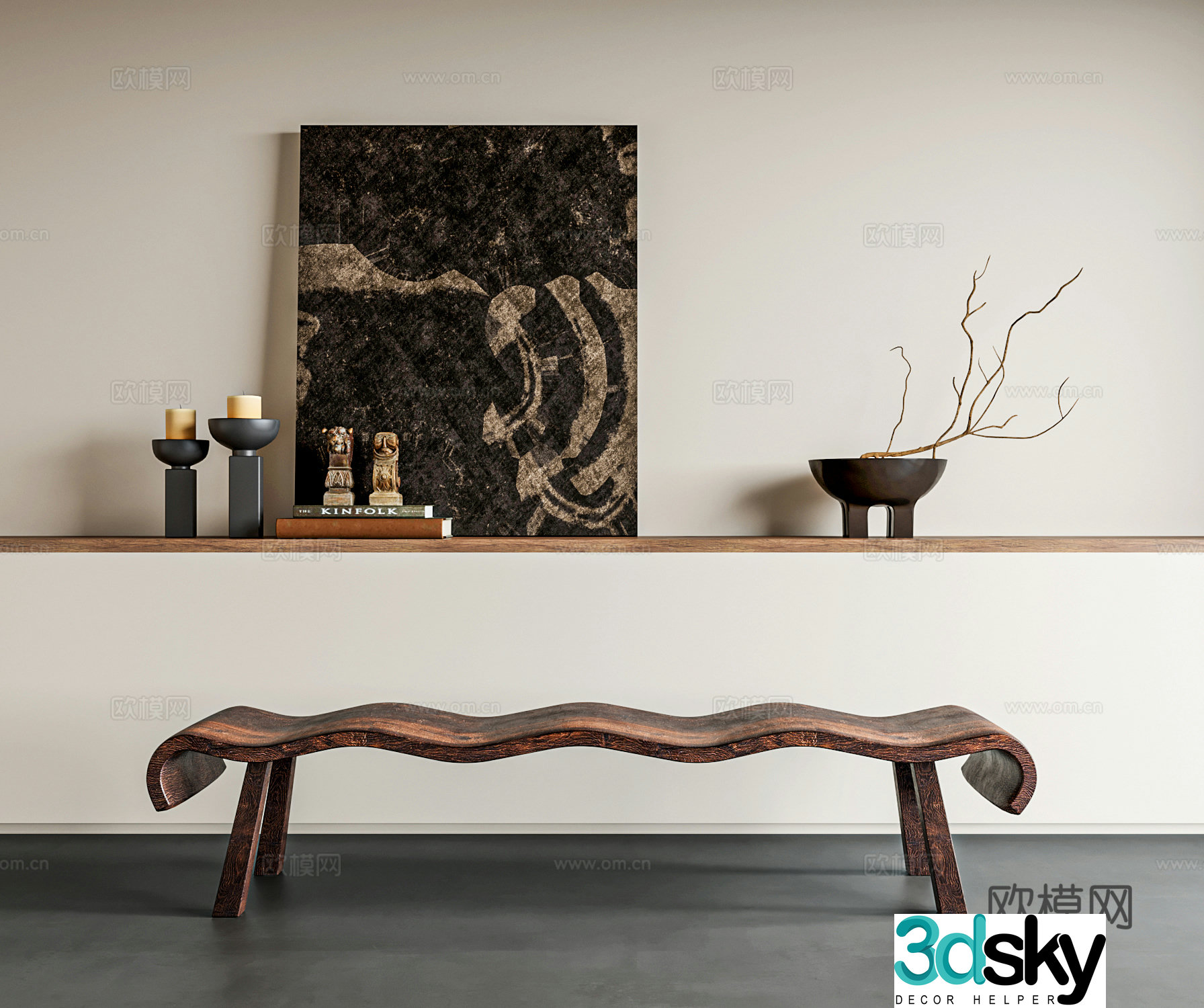Wasabi Bench 3D Model