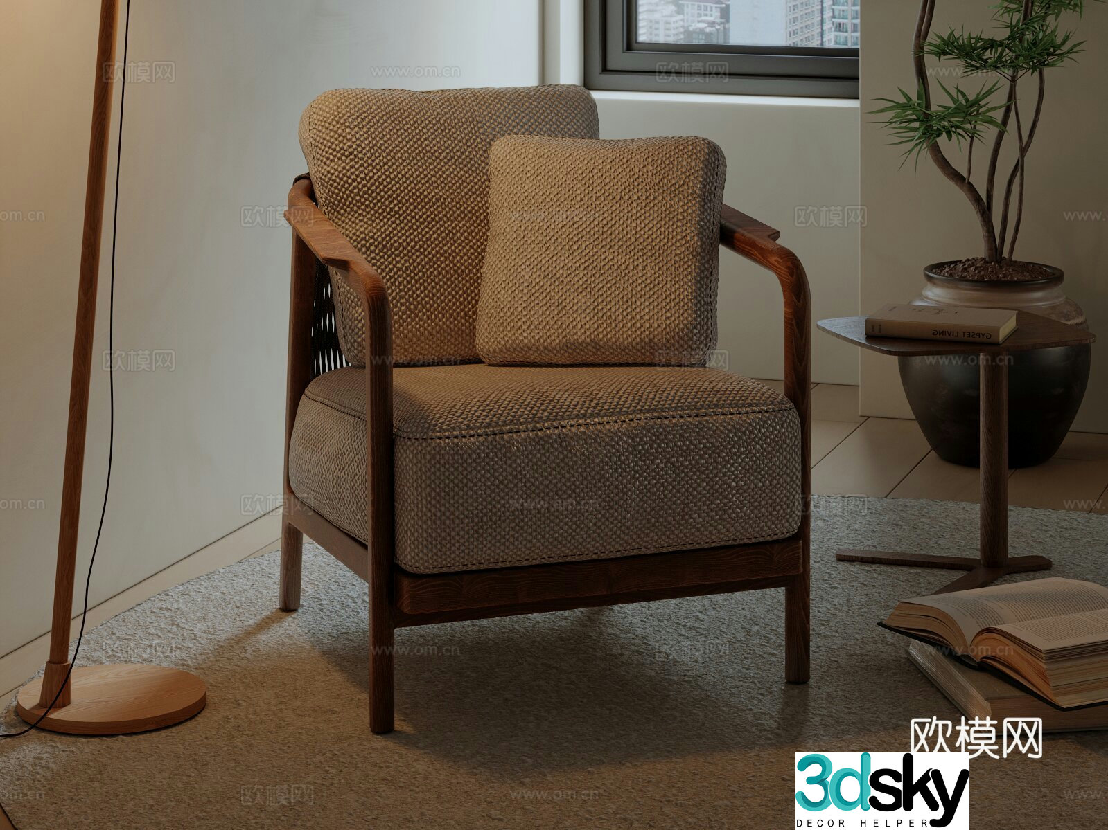 Was silent leisure chair ancient leisure chair 3d model
