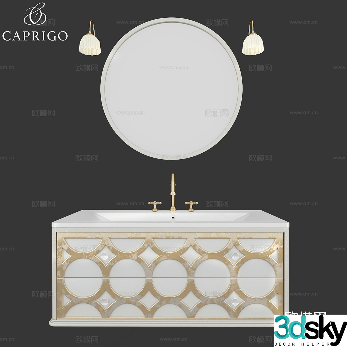 Modern sink 3d model