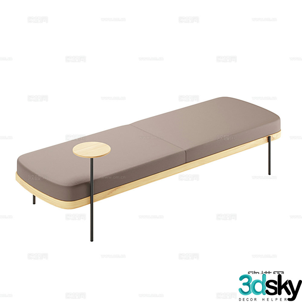 Single bed Massage bed Tool bed 3D model