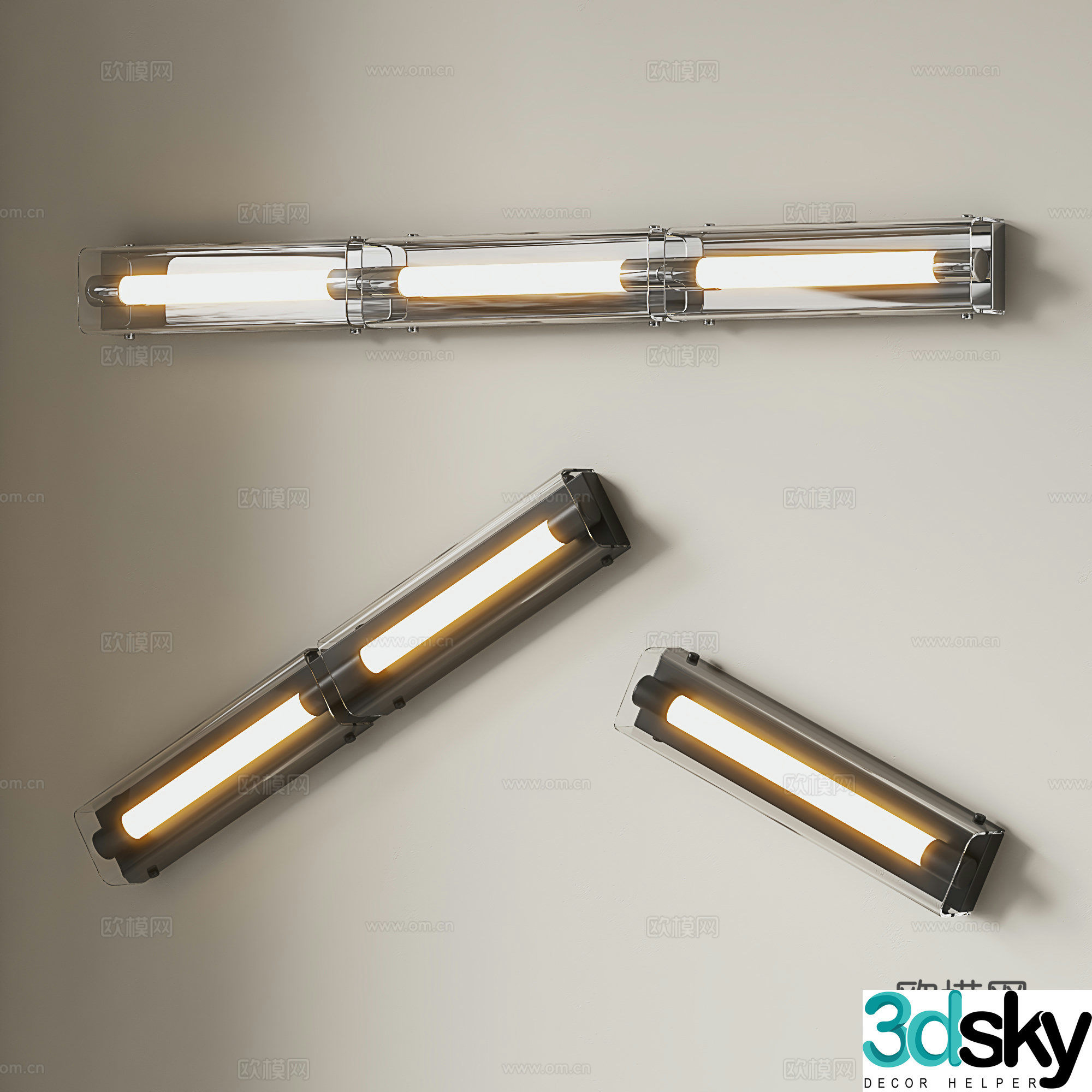 Modern wall lights Bauhaus wall lights Minimalist wall lights Corridor corridor wall lights Background wall lights 3D model