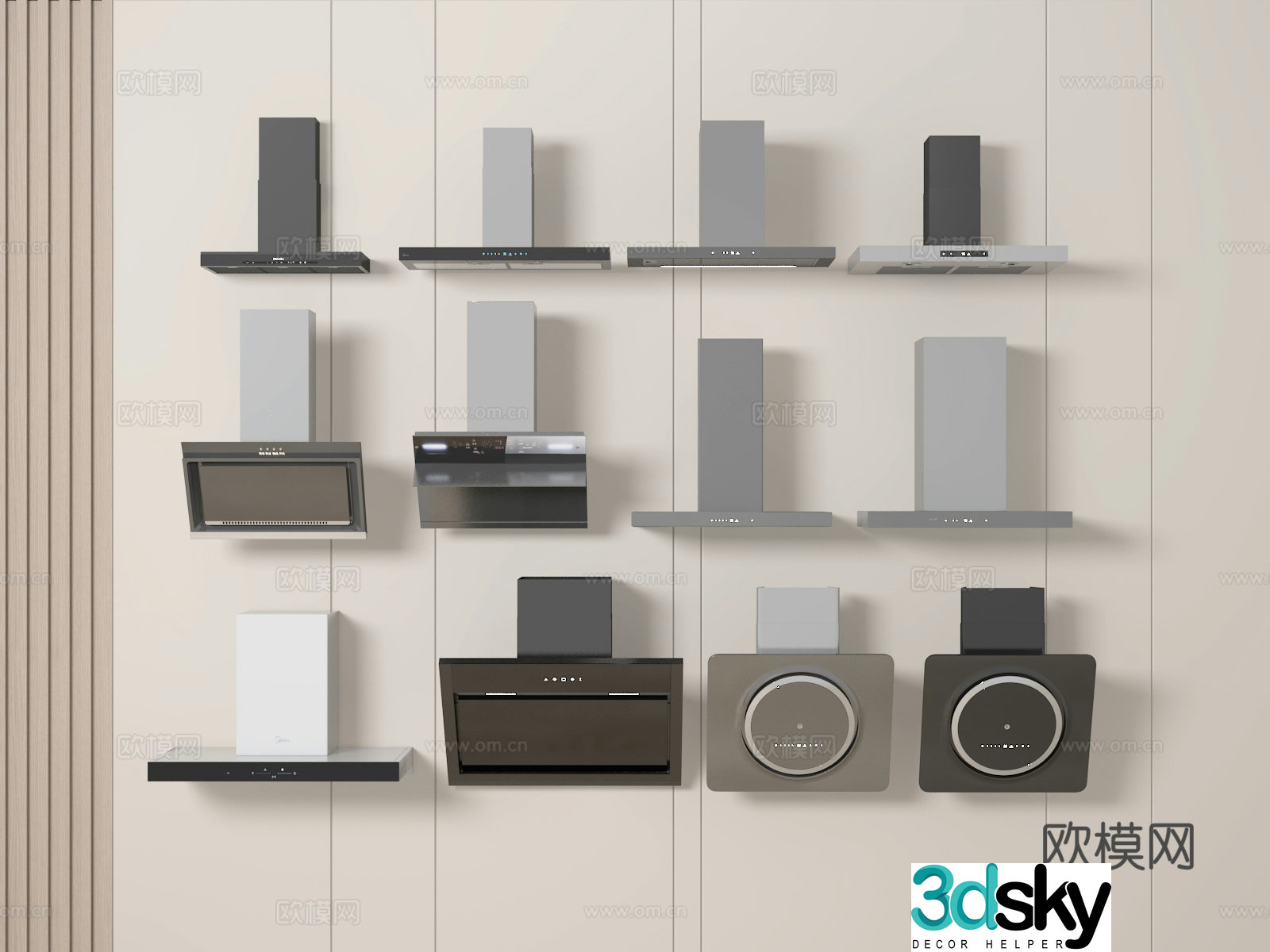 Range hood 3d model