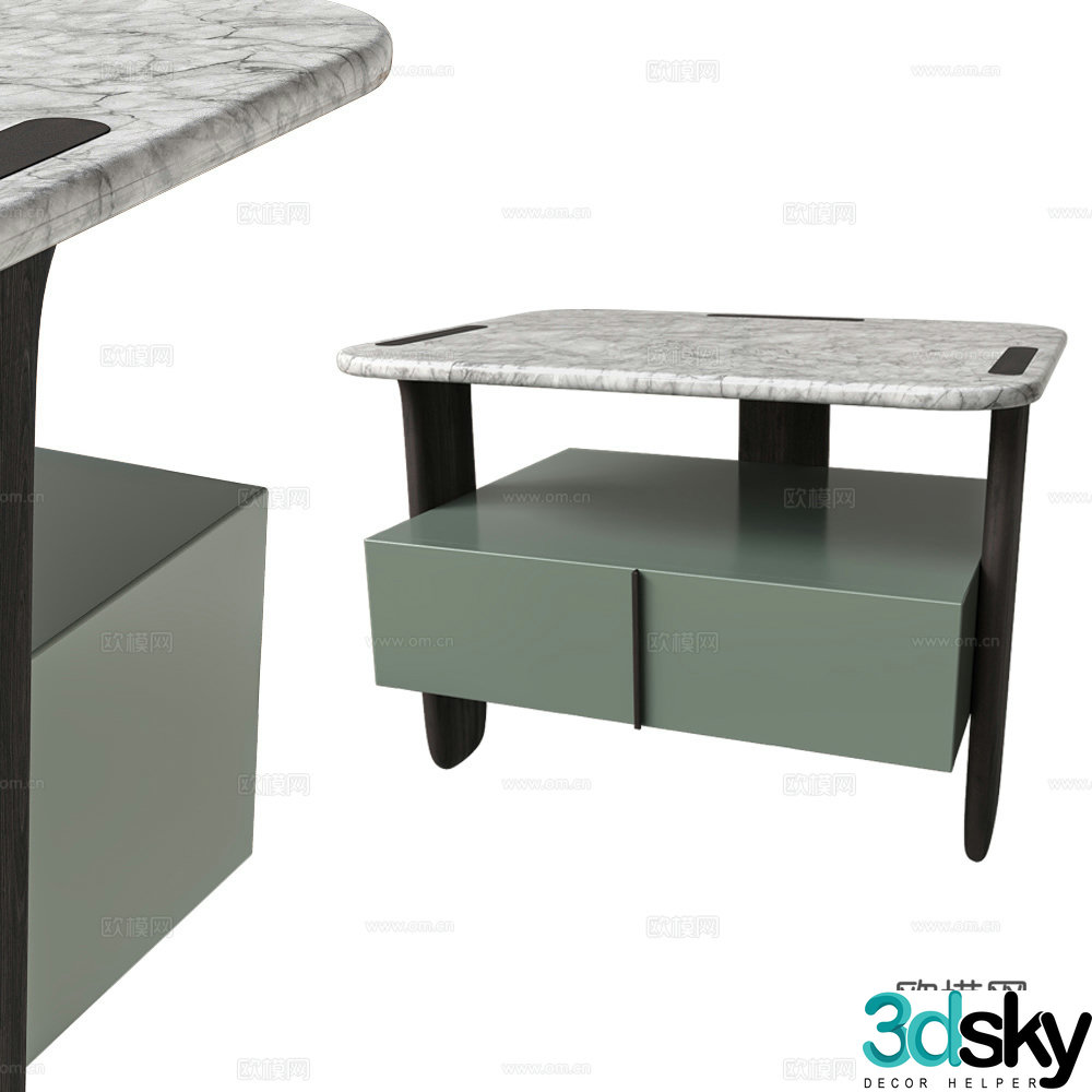 Bedside table 3d model