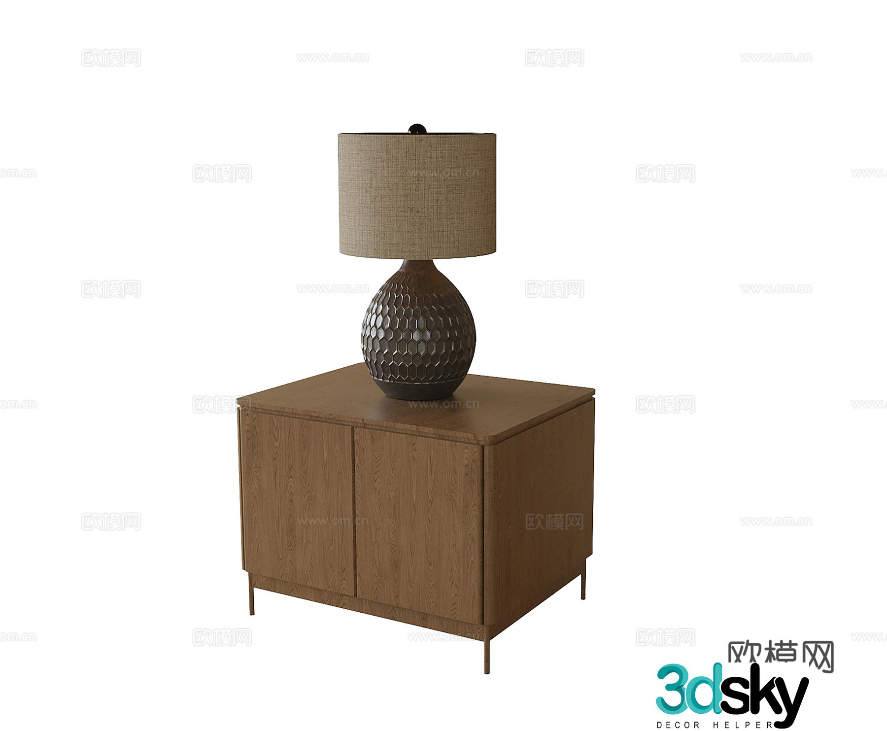Modern wall full wall bookcase 3D model