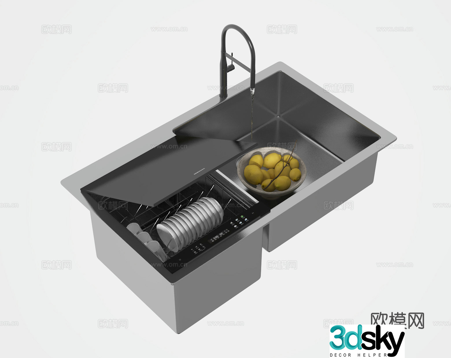 3D model of washing basin