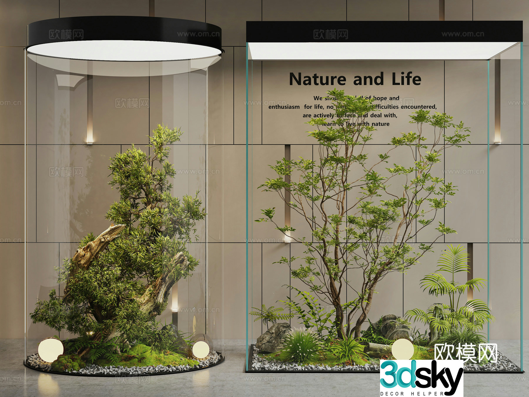 Indoor Landscape Landscape Landscape Tree Plant Heap Plant Landscape Garden 3D Model