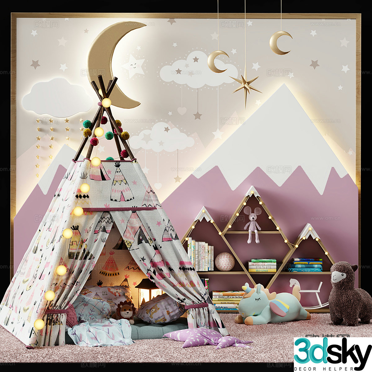 Children’s Tent Children’s Toys Children’s Room Decoration 3D Model