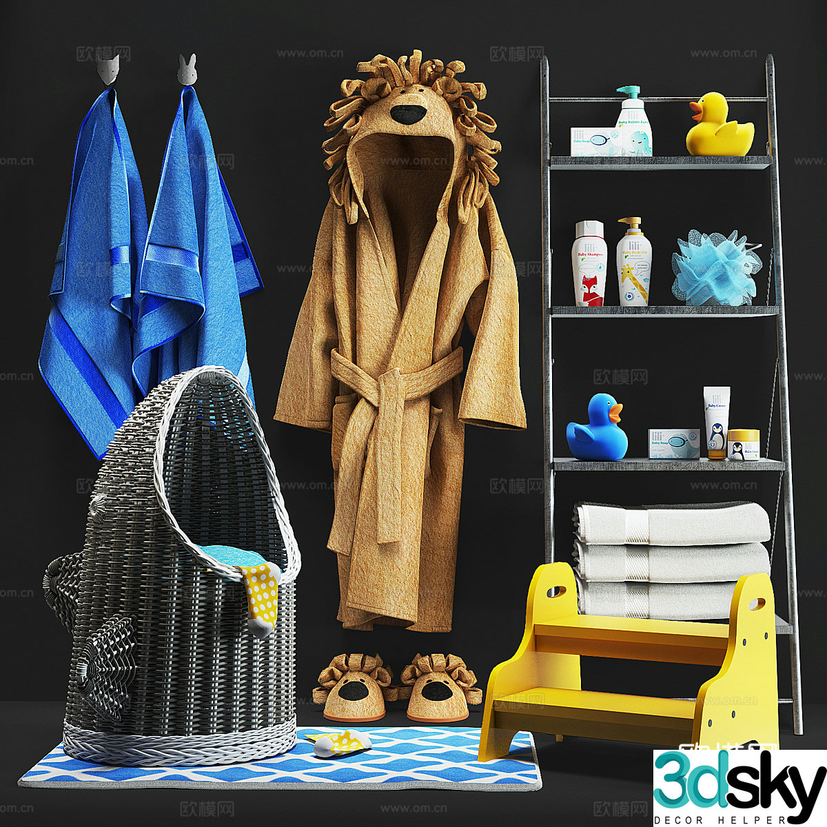 Children’s toiletries Toiletries 3d model