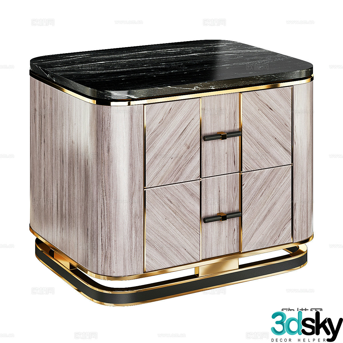 Bedside table 3d model