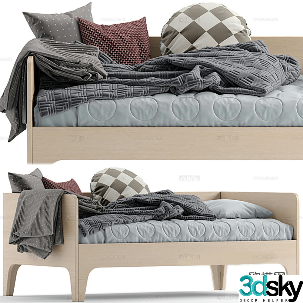 Single bed Sofa bed Children’s bed 3D model