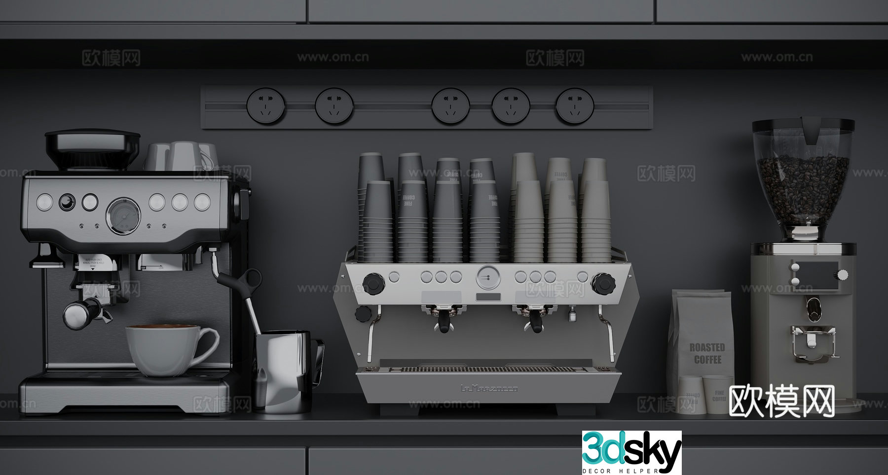 Coffee machine 3d model