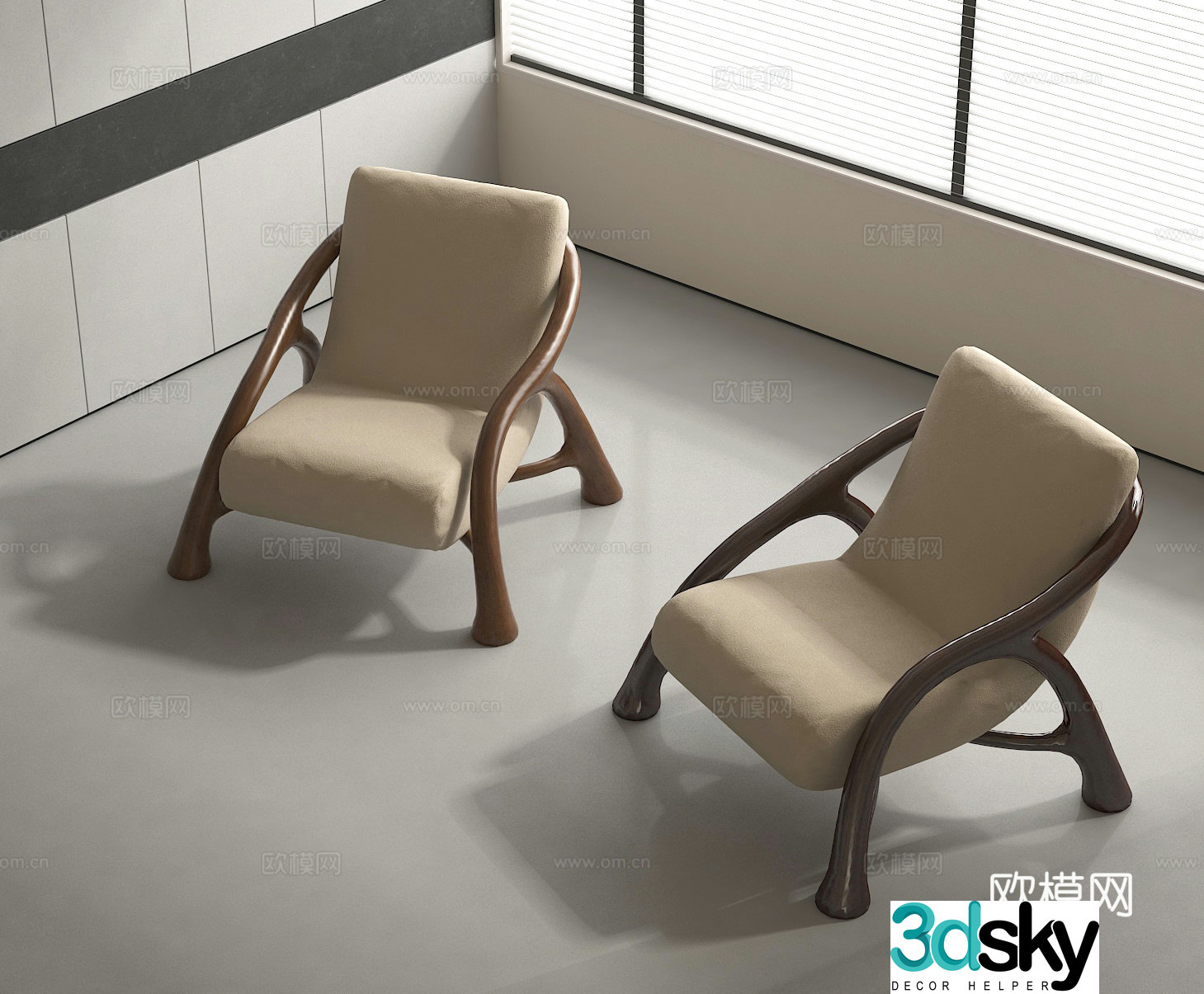 Single chair Leisure chair Sofa chair 3d model
