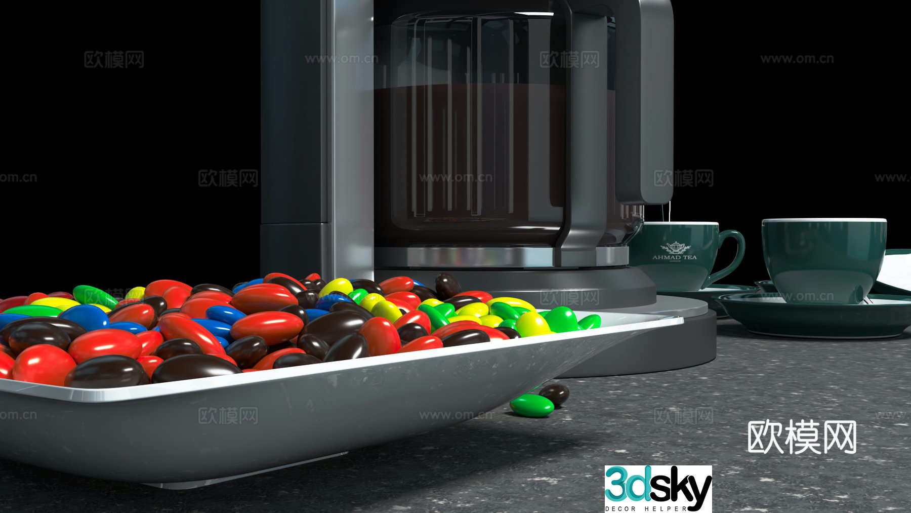 Coffee machine pump press coffee machine beverage machine soy milk machine juice machine bean grinder smart coffee 3D model