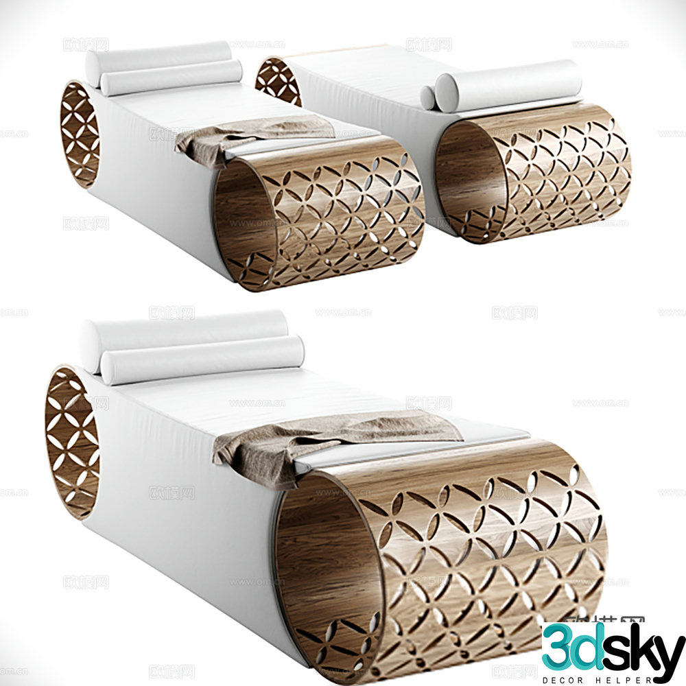 Massage bed Single bed Tool bed 3D model