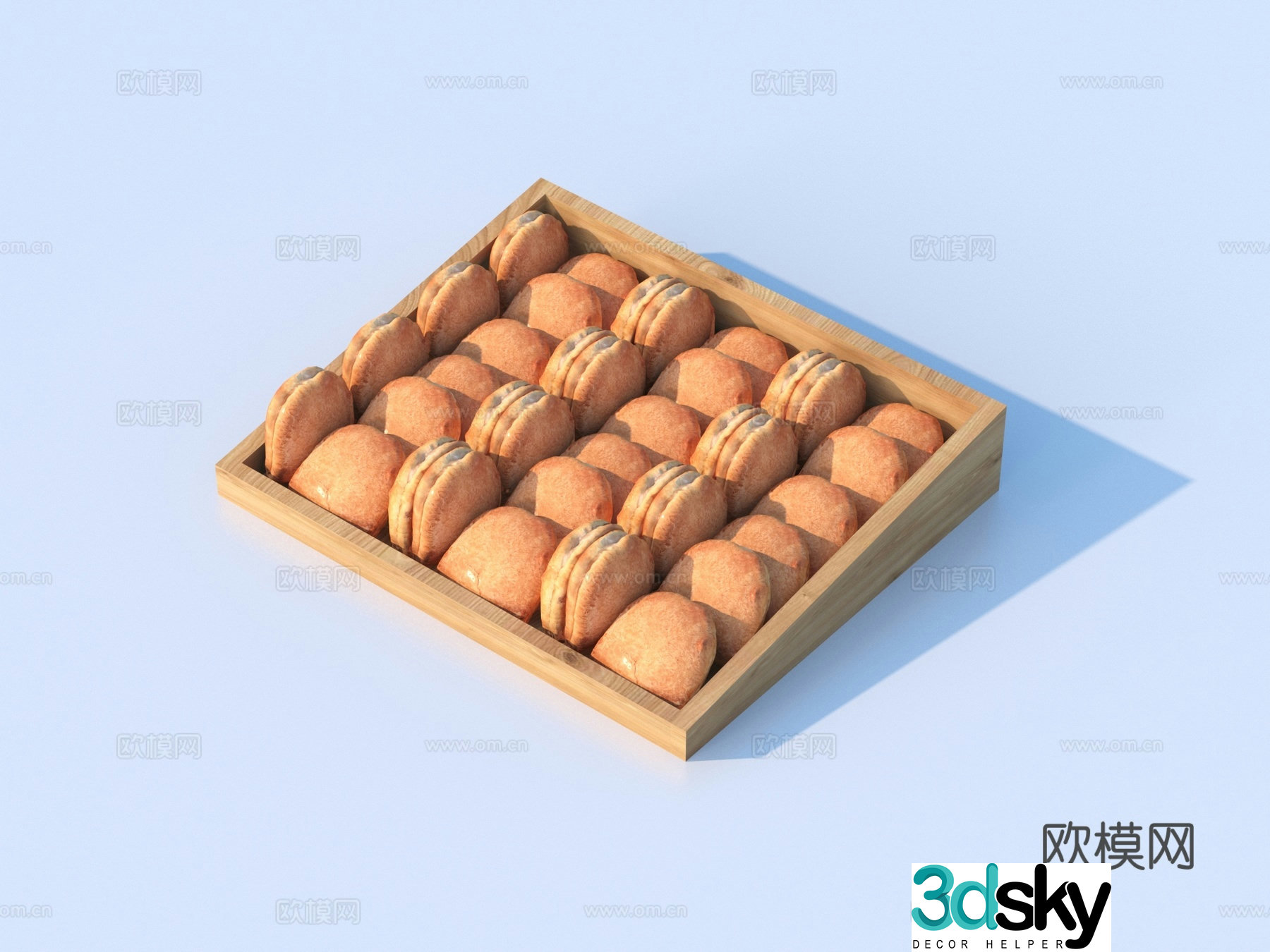 Bread Tray Kitchenware 3d Model