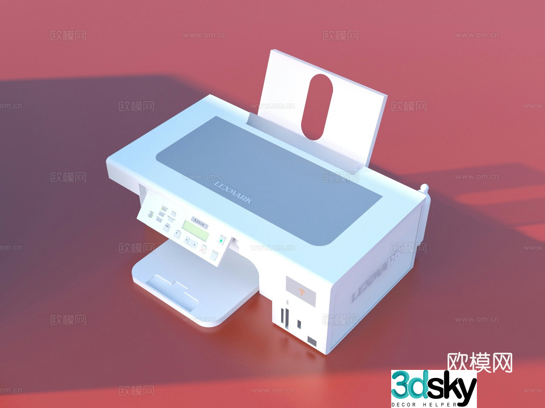 Printer Copier Scanner Office Equipment 3D Model