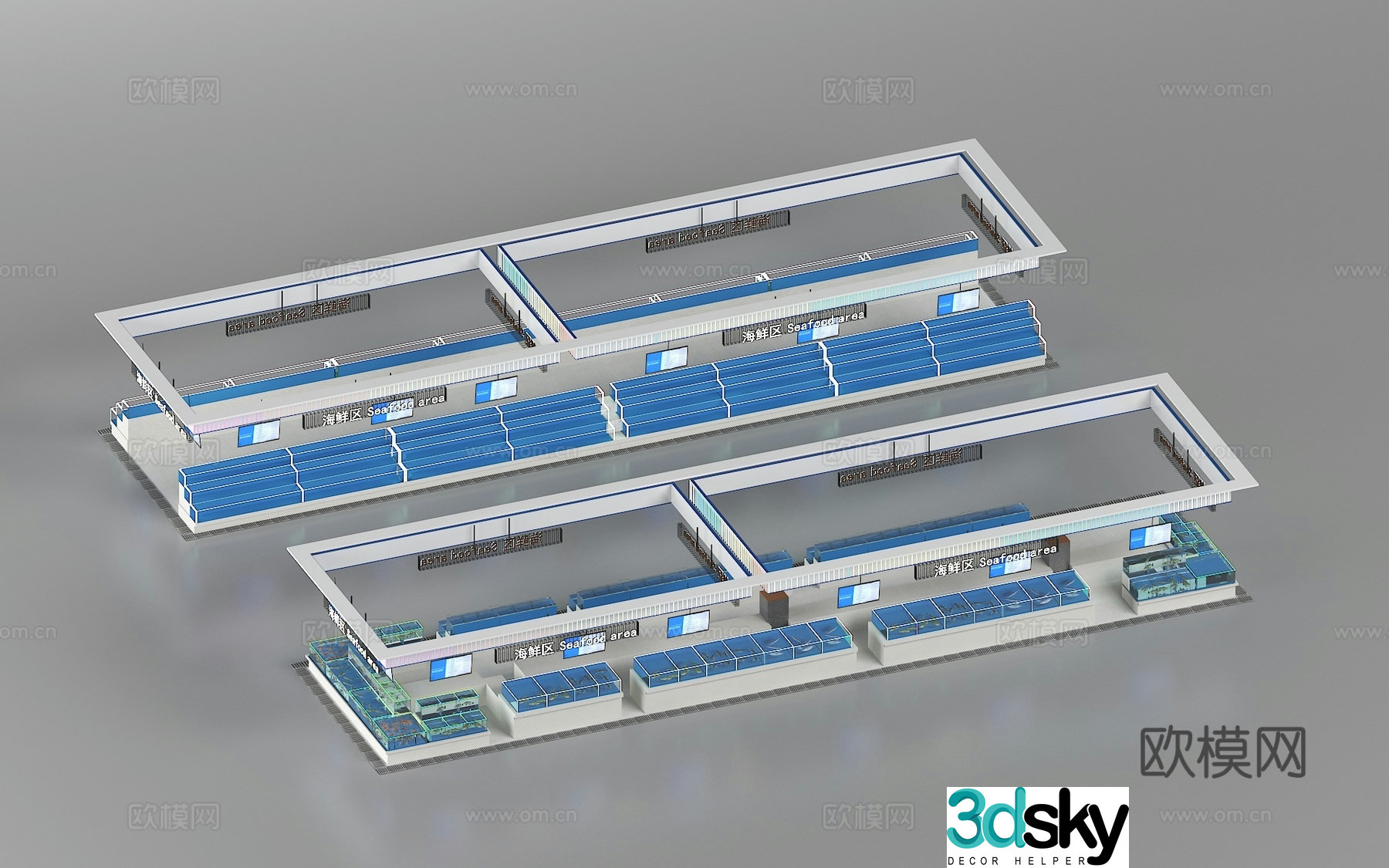 3D model of farmers’ market vegetable stand