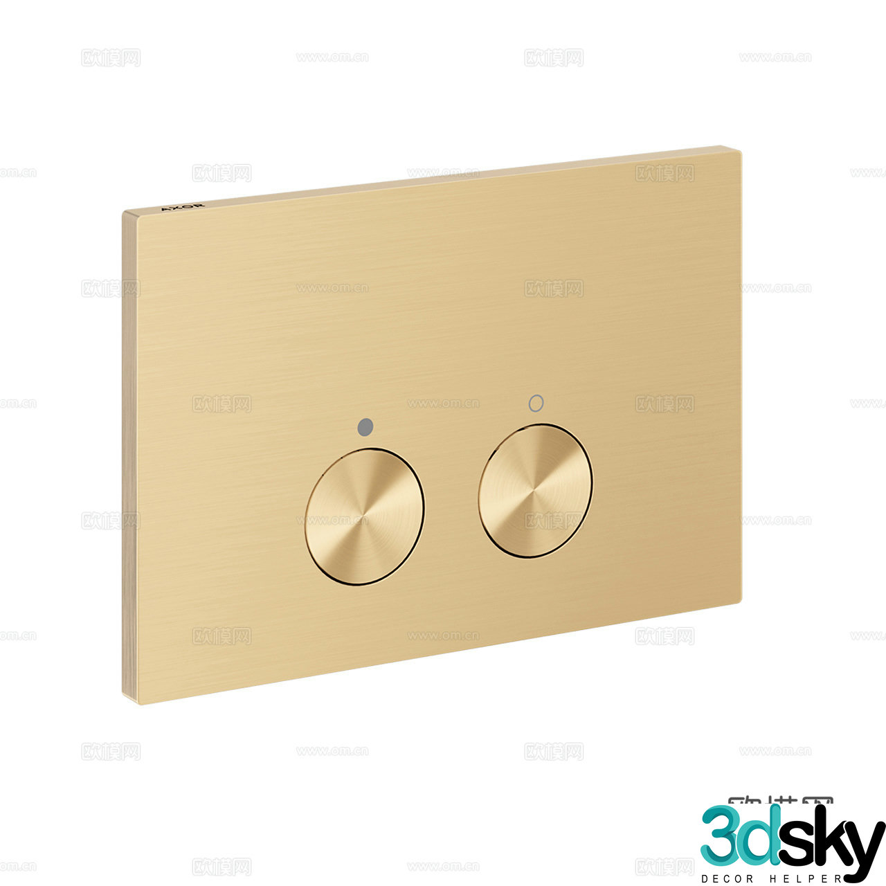 Axor flush panel Toilet panel Bathroom panel Flush switch 3D model