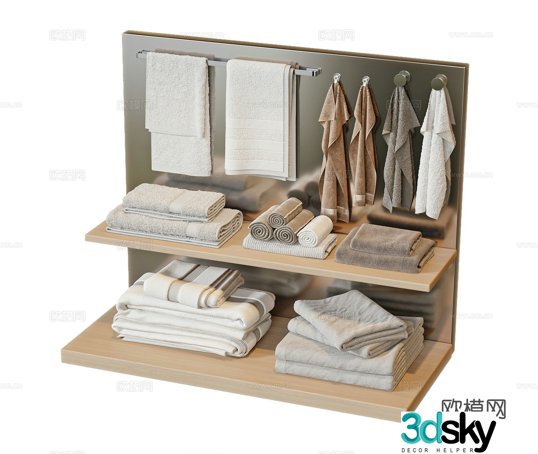 Modern towel 3d model