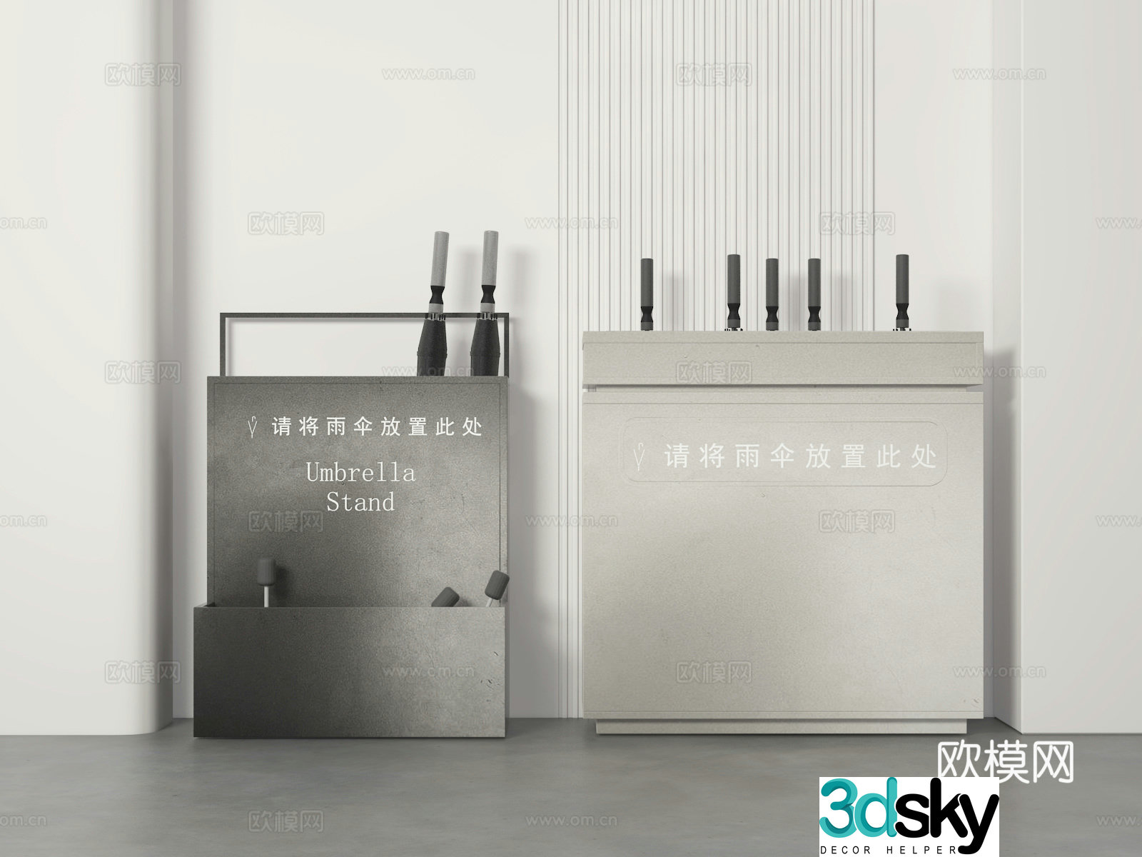 Umbrella stand 3d model