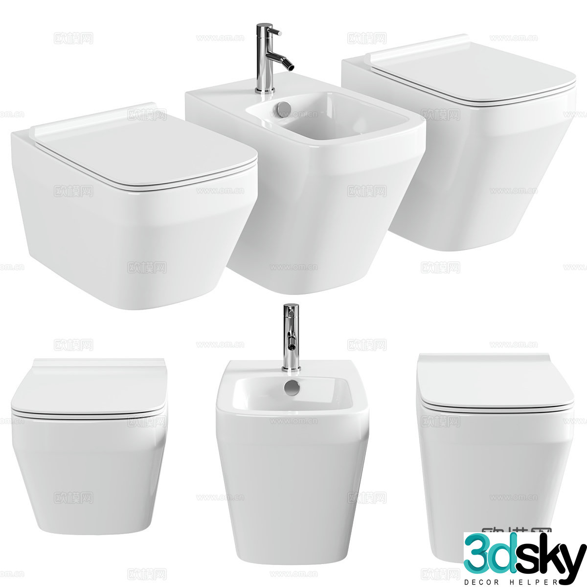 Toilet bidet 3d model