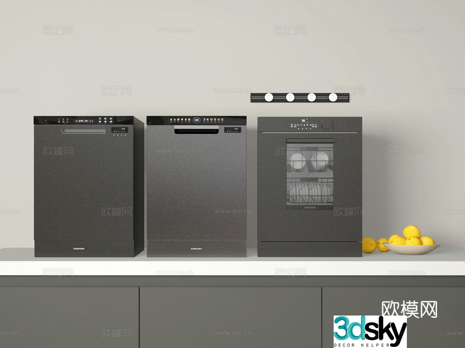 Dishwasher 3d model