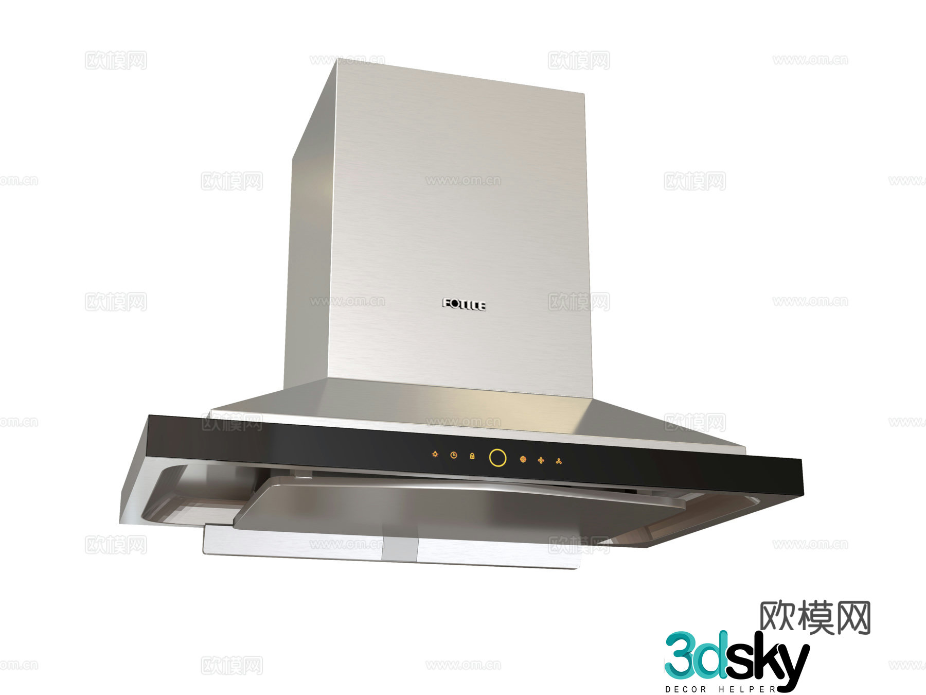 Direct range hood 3D model