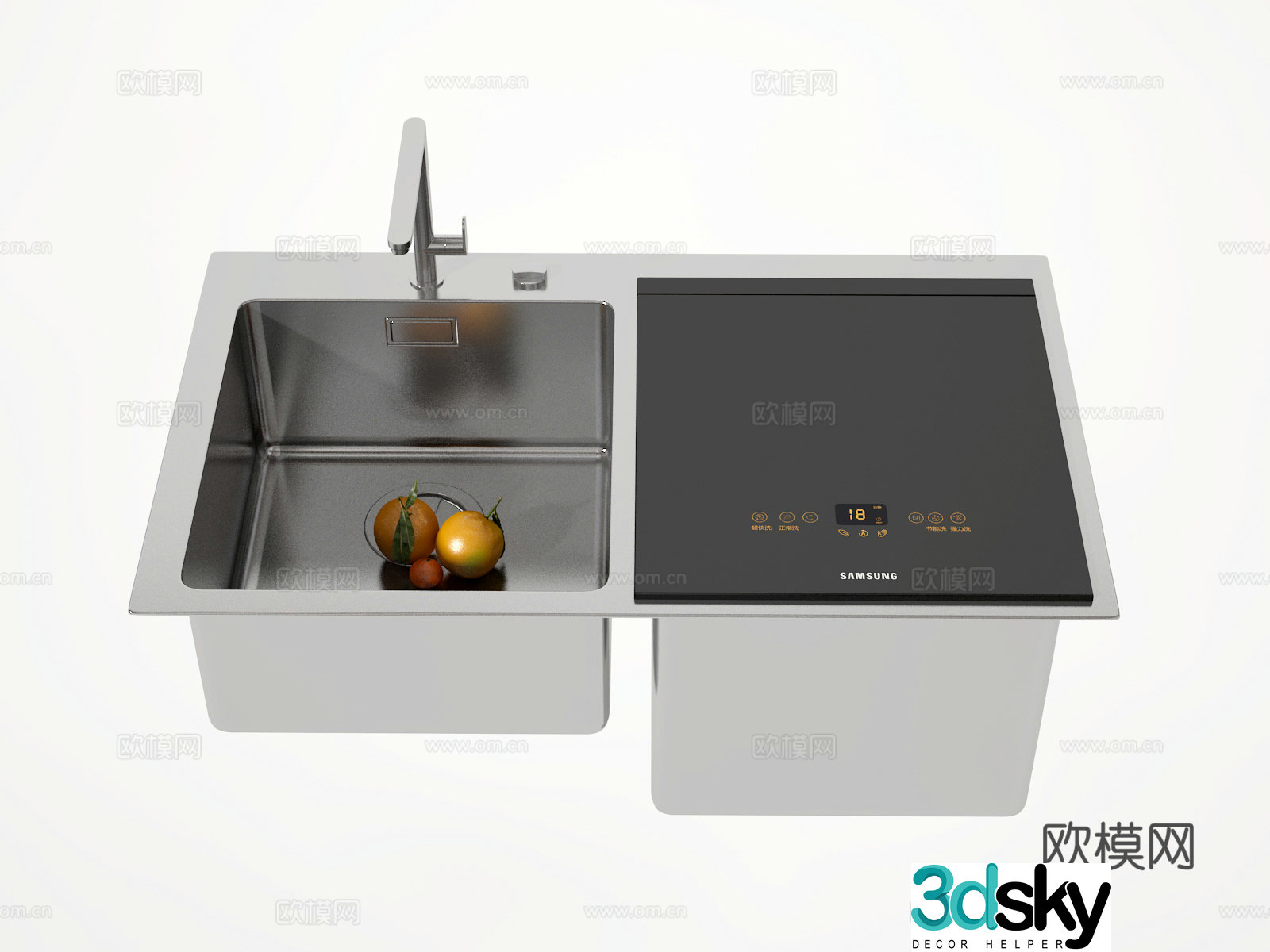3D model of washing basin