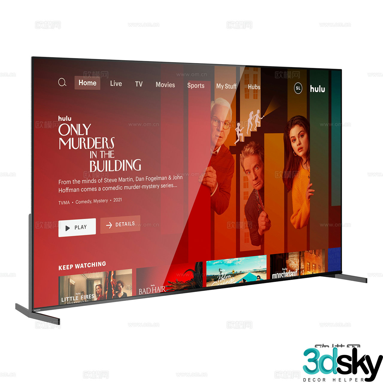 Sony New TV 4k TV Borderless TV Minimalist TV 3d Model