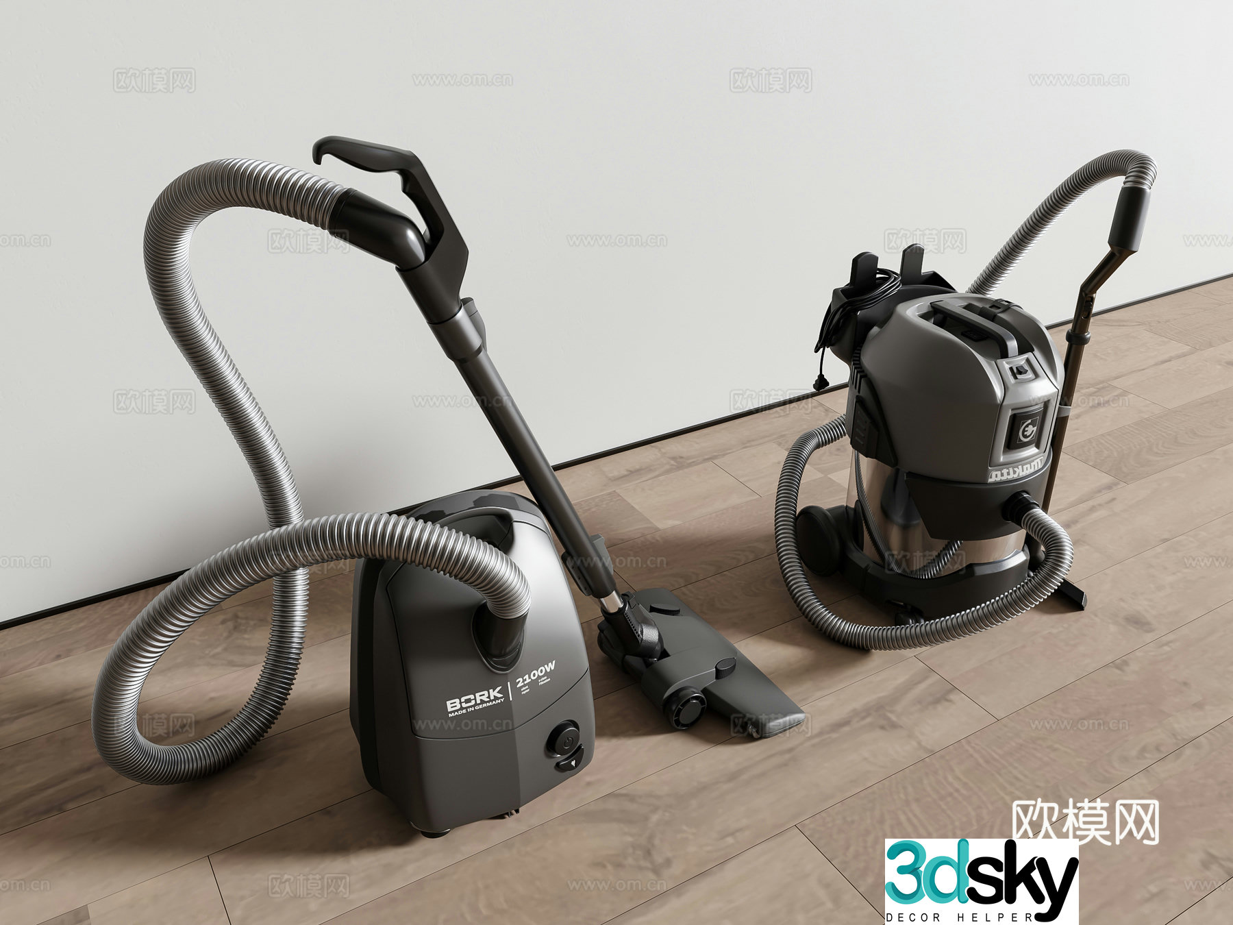 Vacuum cleaner dust collector sweeper 3D model