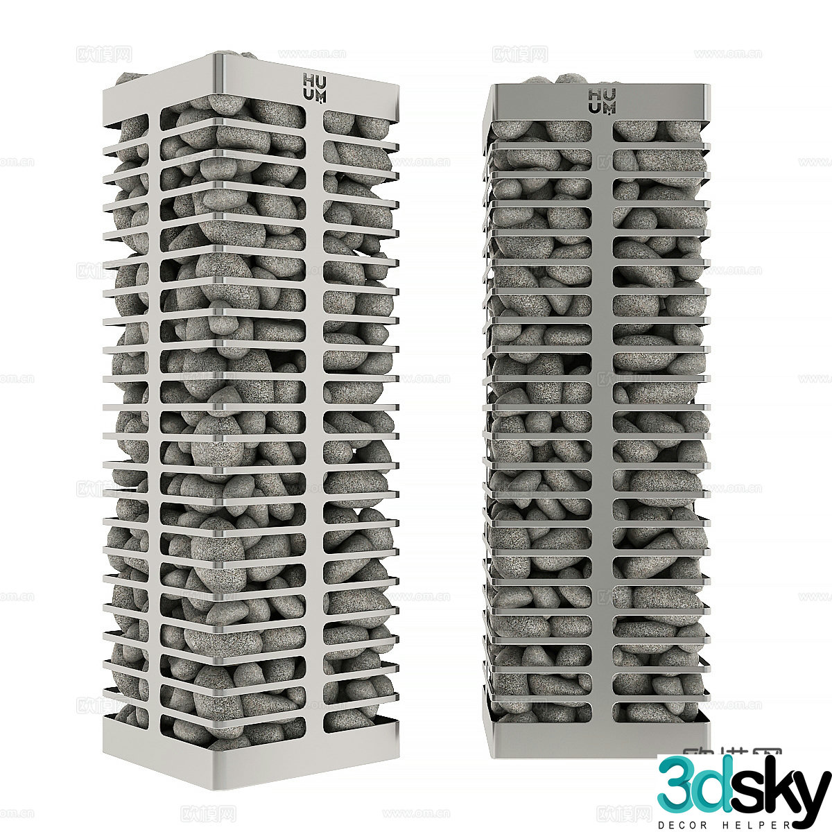 Modern sauna heater 3d model