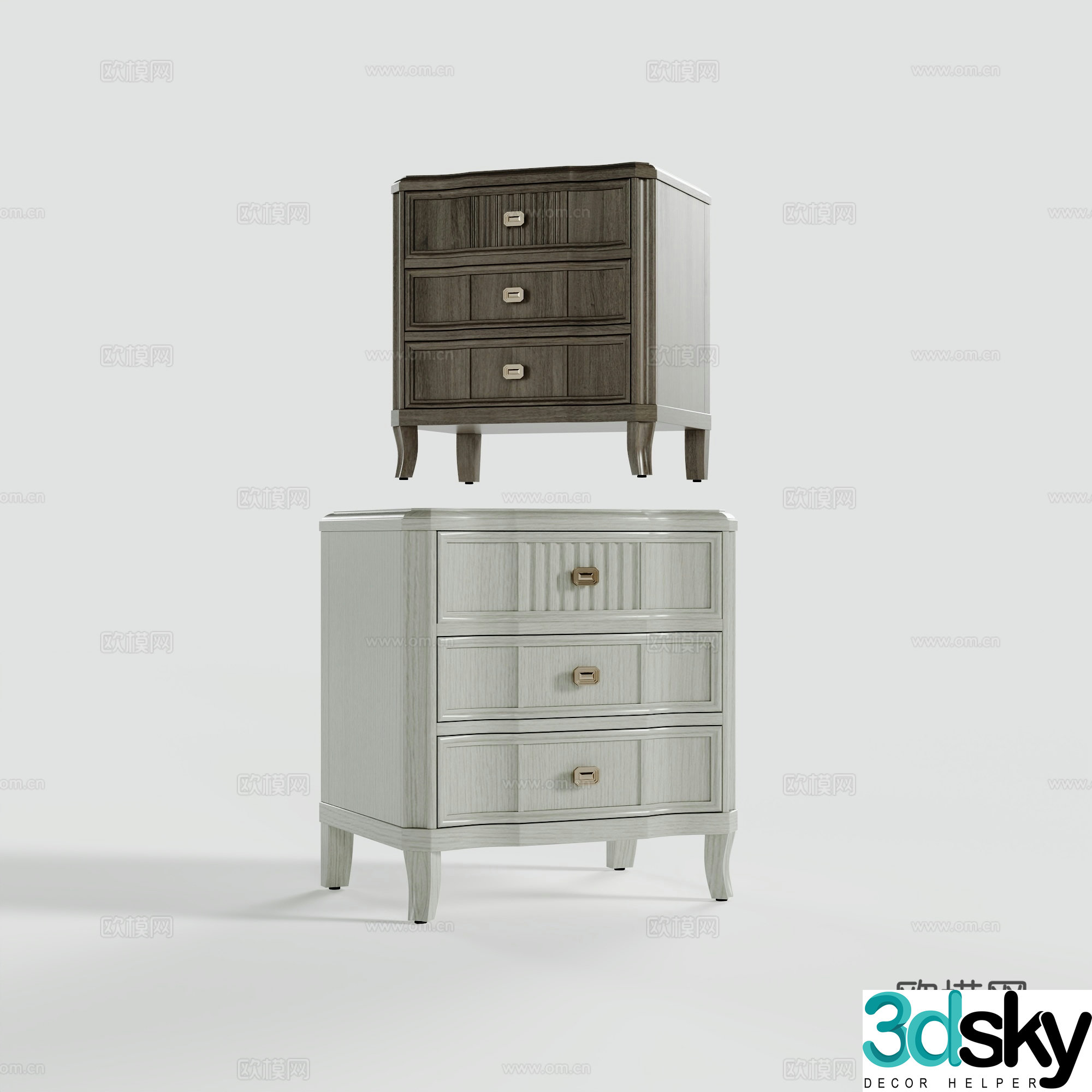 Bedside table 3d model