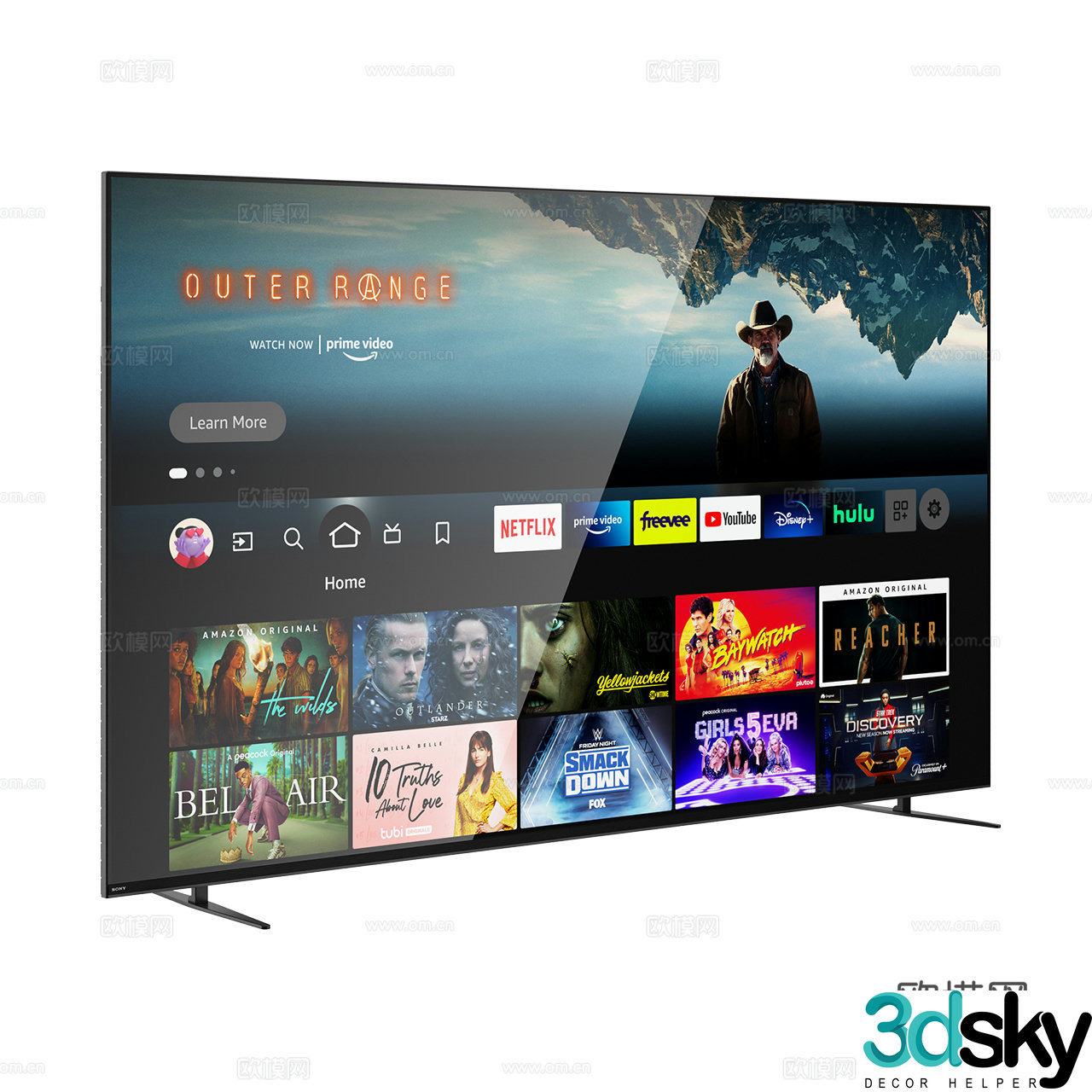 Sony Bravia 7 TV Minimalist TV Borderless TV 3D Model