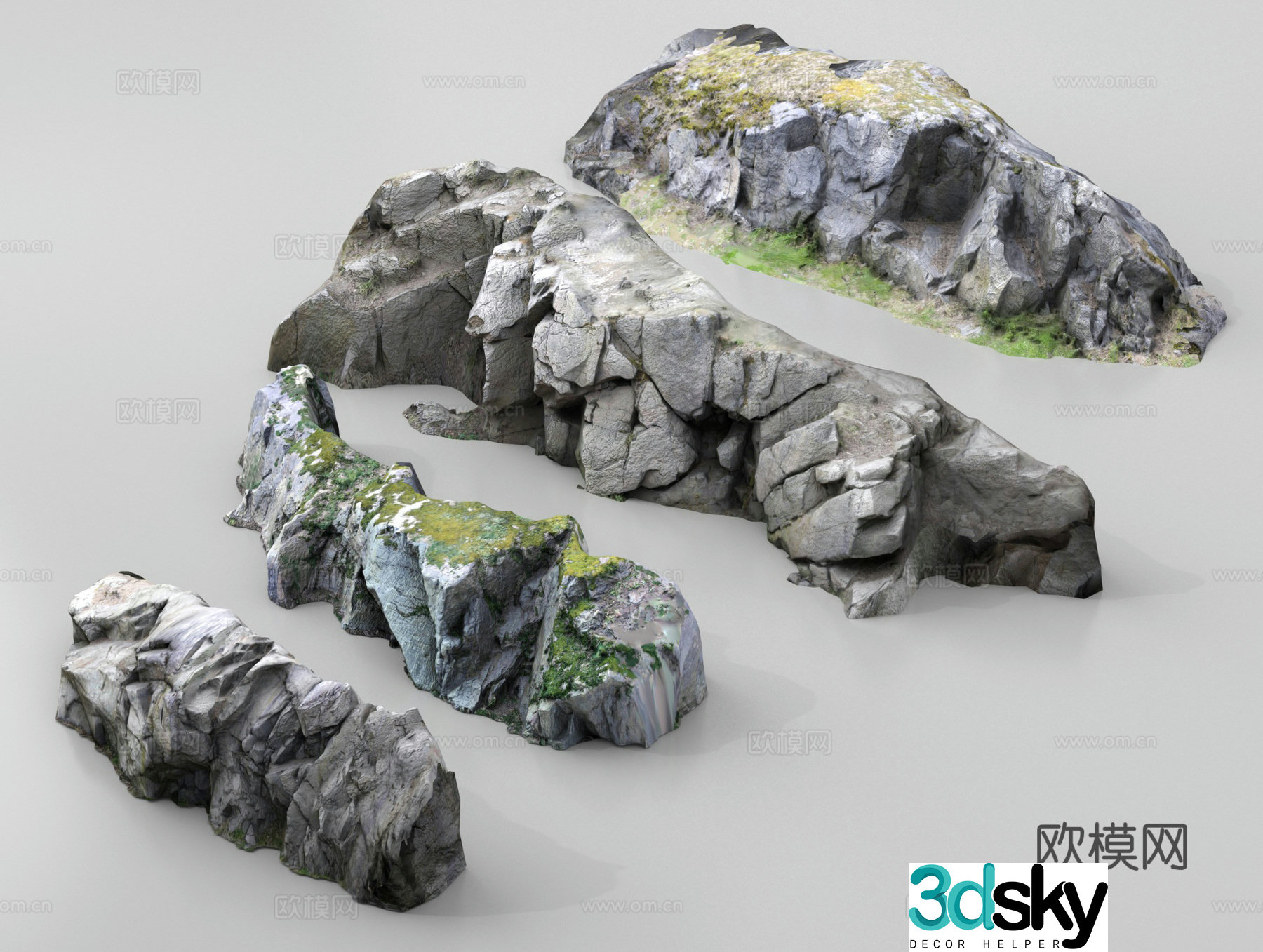 Landscape stones Garden stones Landscape stones Stone Landscape Rockery 3D Model
