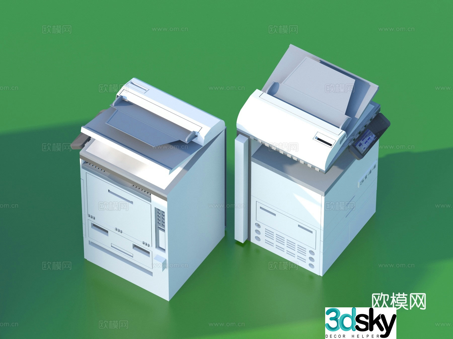 Printer Copier Scanner Office Equipment 3D Model