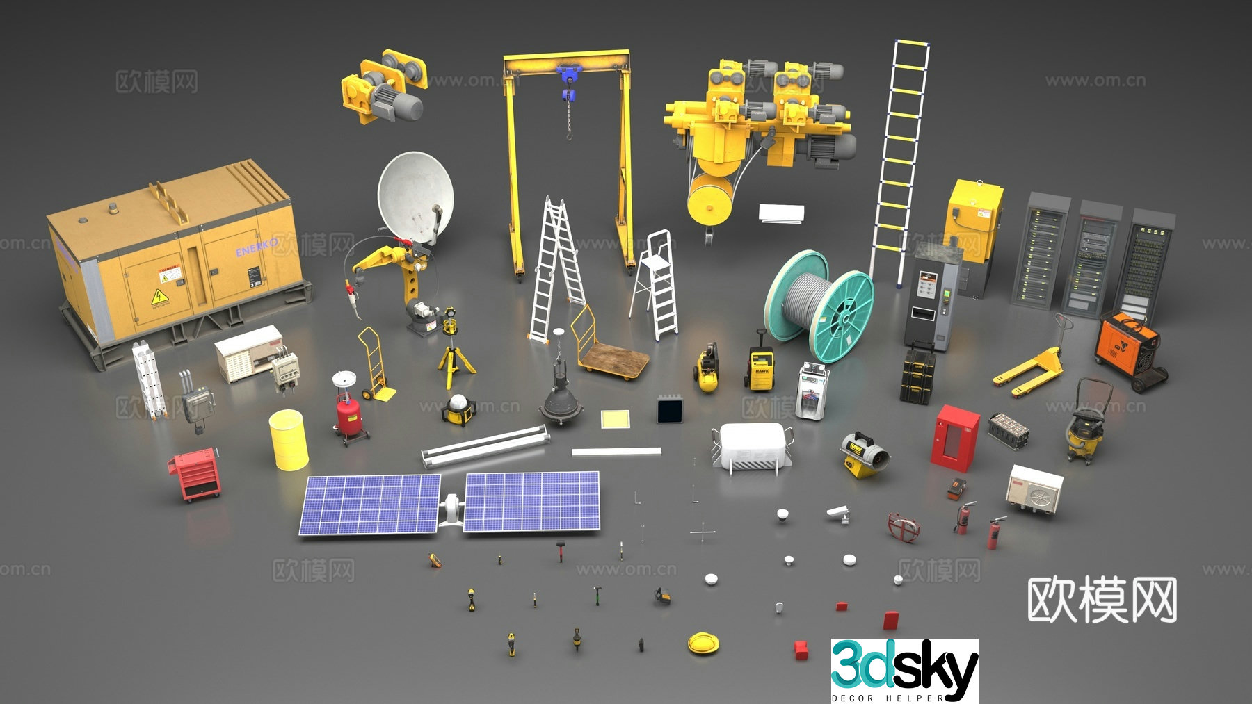 Industrial equipment 3d model