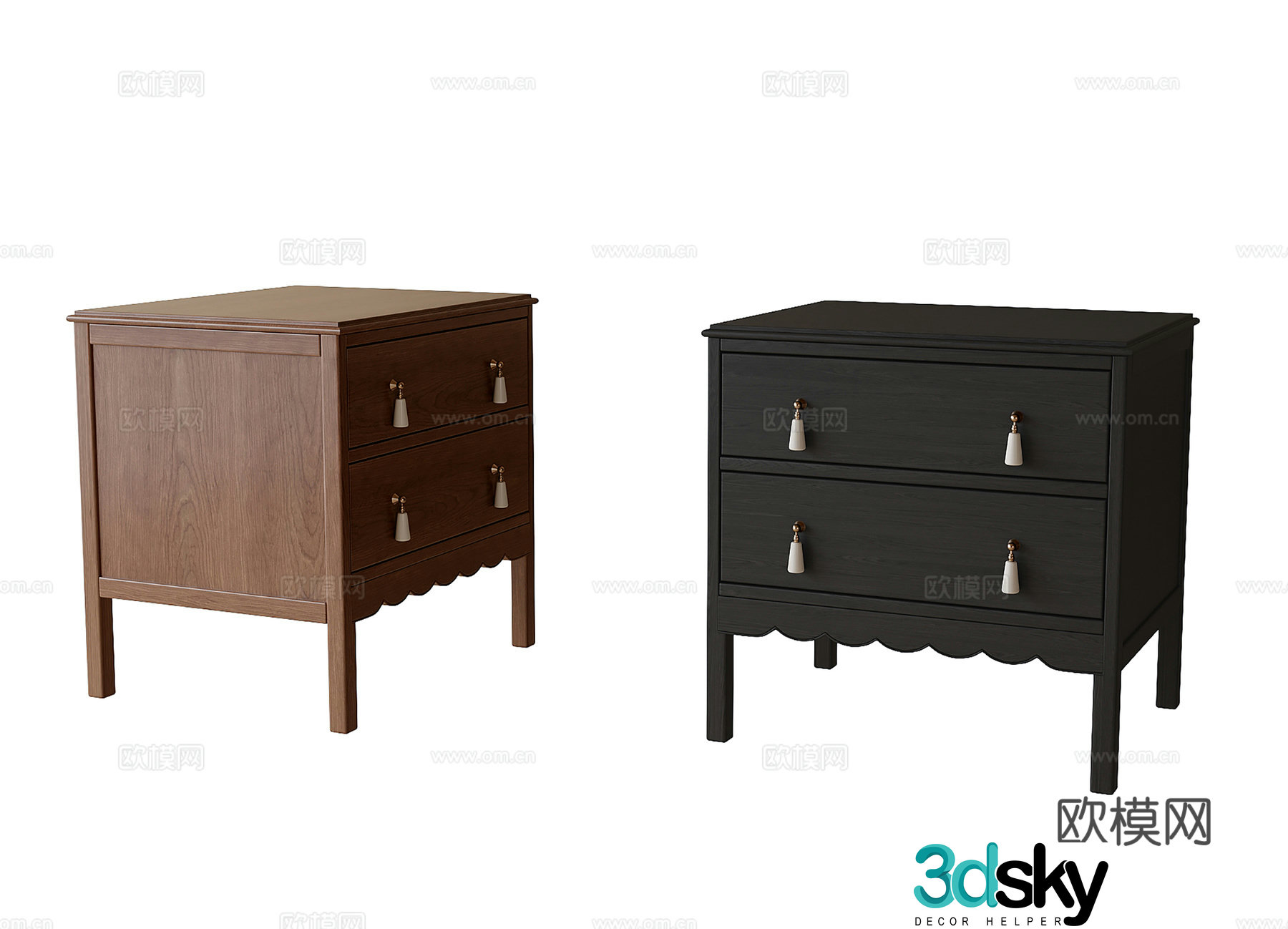 Modern night table 3d model