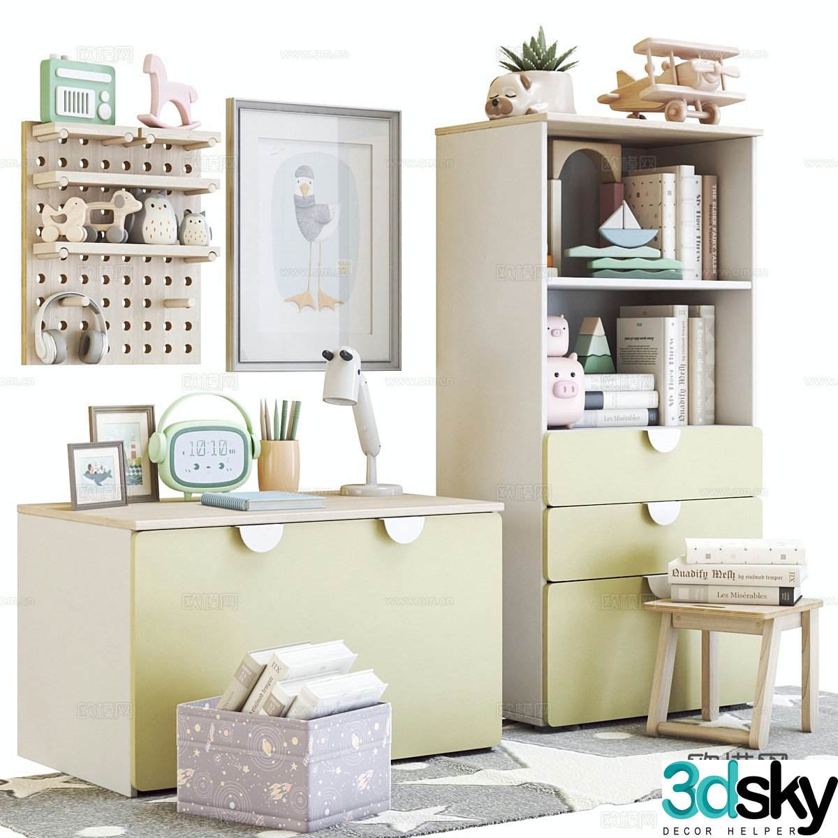 Children’s cabinet toy 3d model