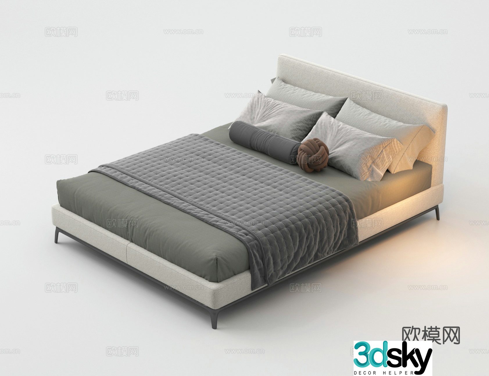Single bed 3d model