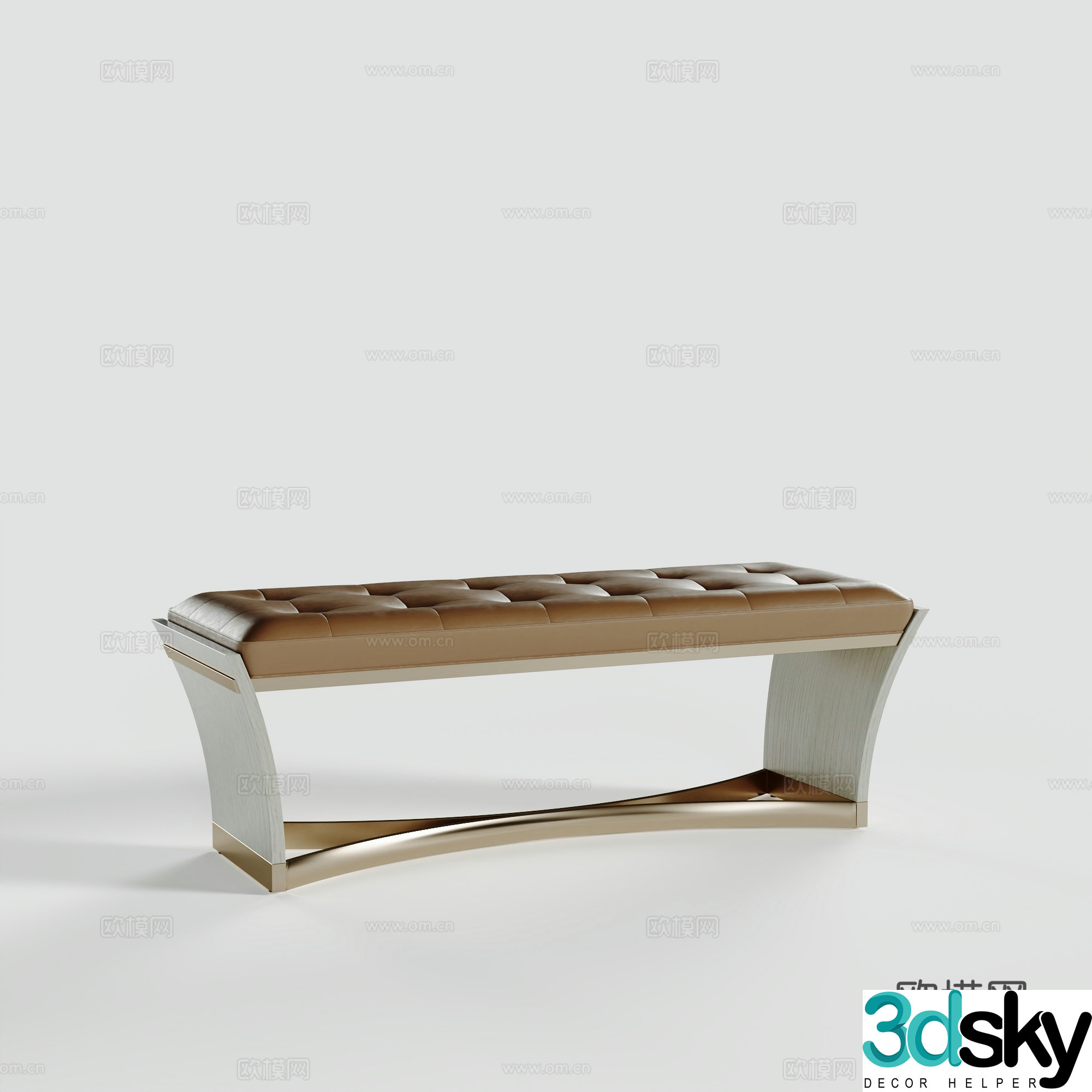 3D model of bed stool